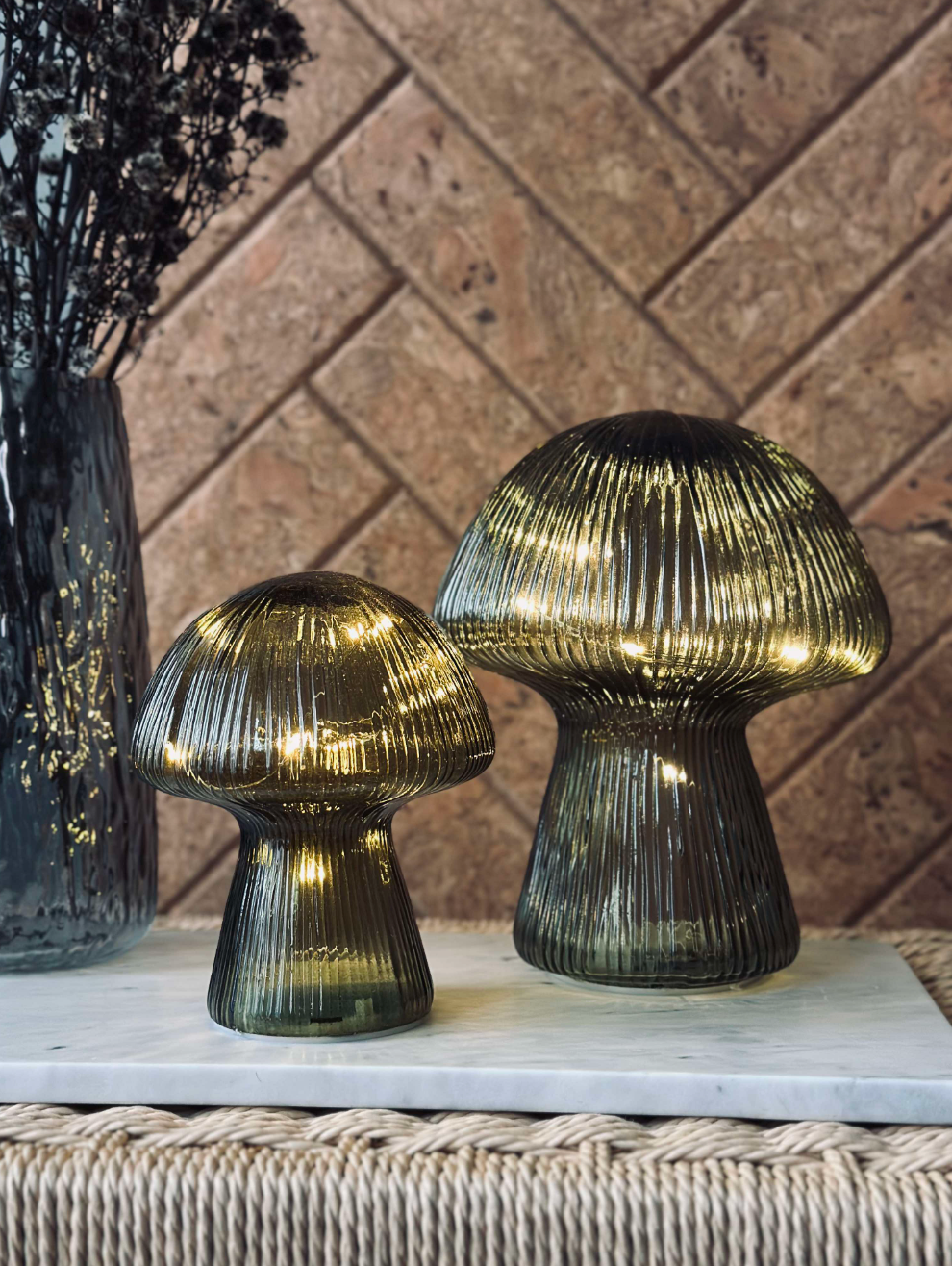 Svamp med ränder 20cm - Grön