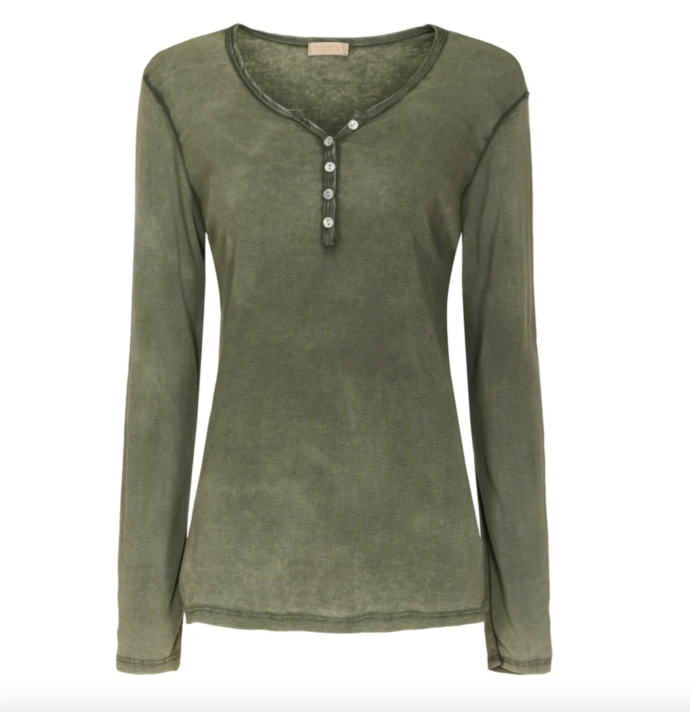 Basblus med knappar – Military