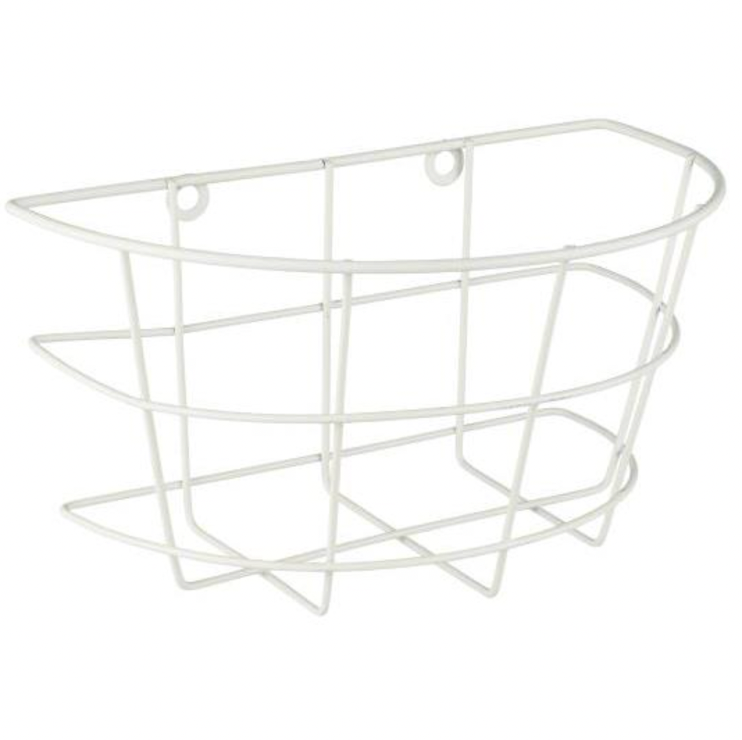 Väggkorg för upphängning - halvrund