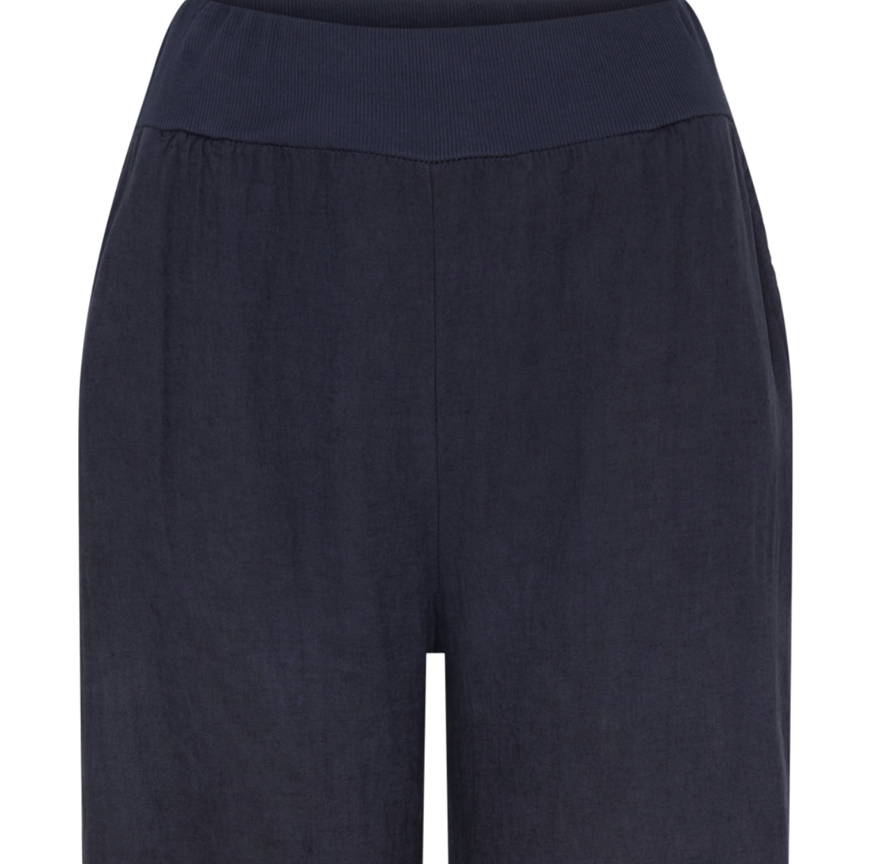 Byxor i Linneblandning – Marinblå