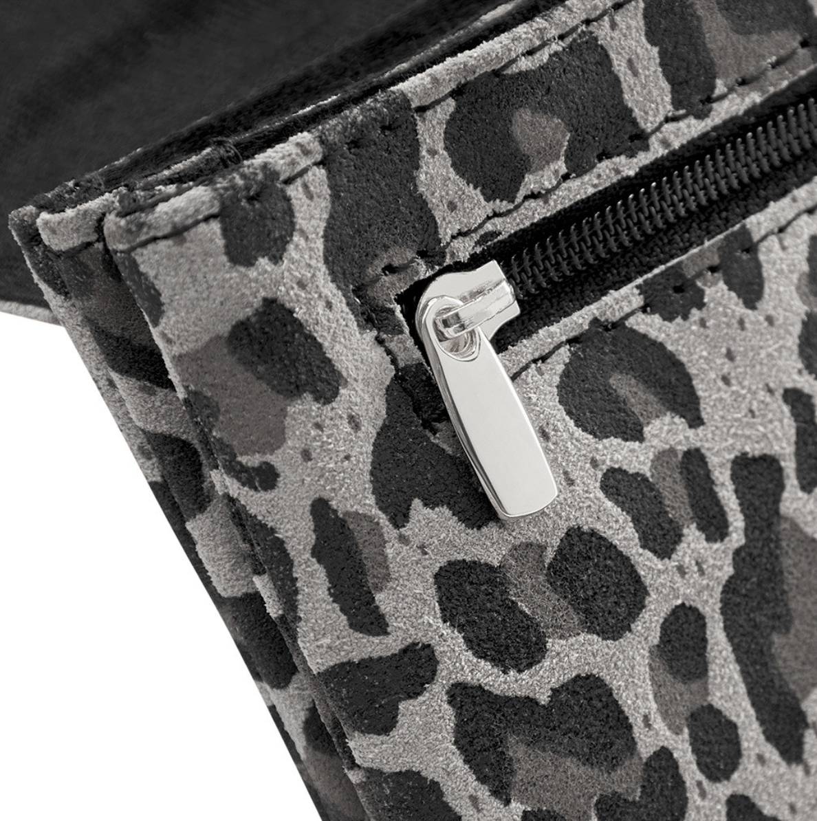 Plånbok Aura Leopard Grey
