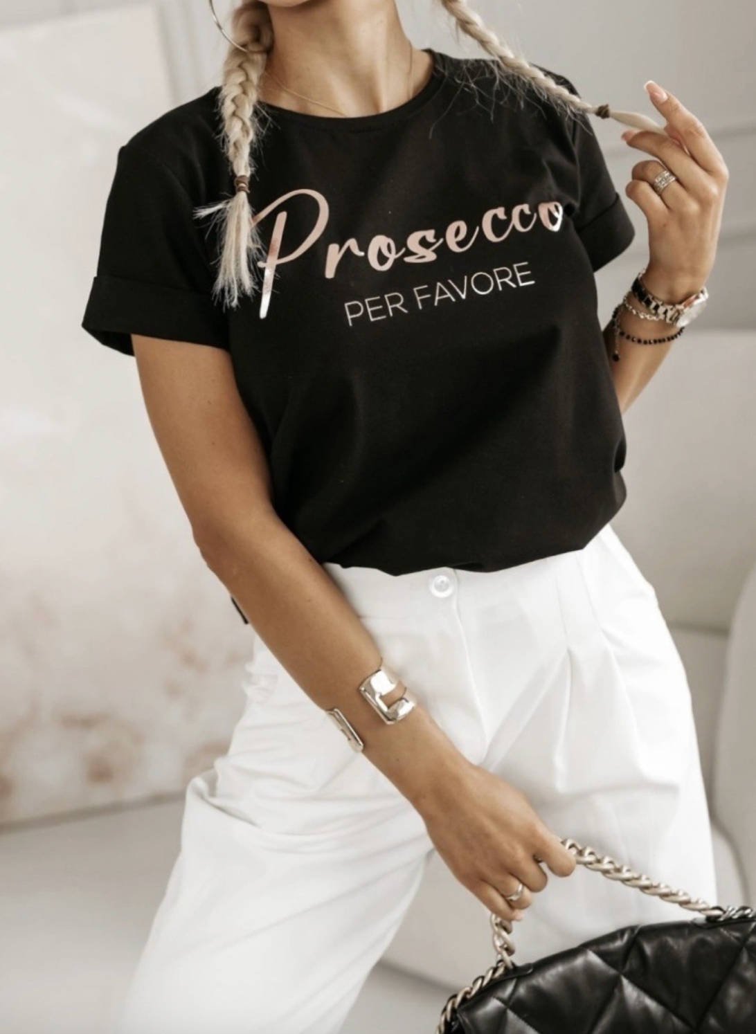 T-shirt Emma - Svart