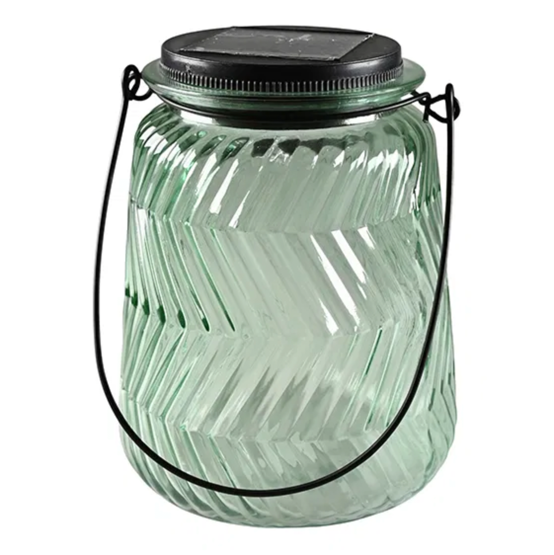 Lykta med solceller – Fiona big green