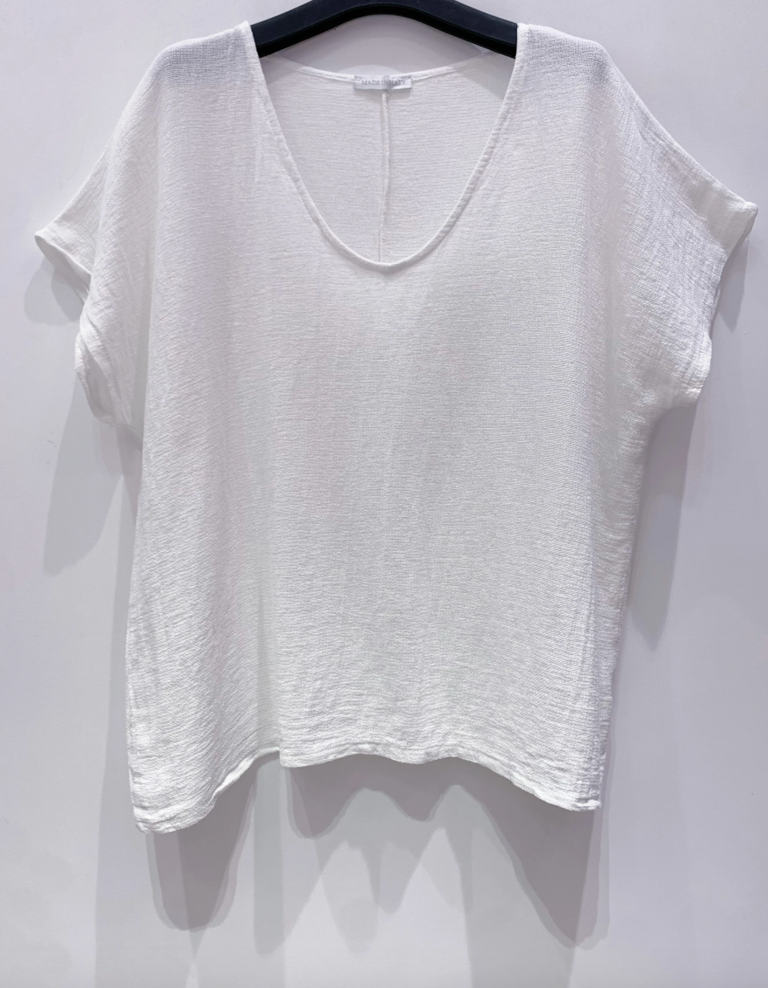 T-shirt Cozy linblandning - Vit