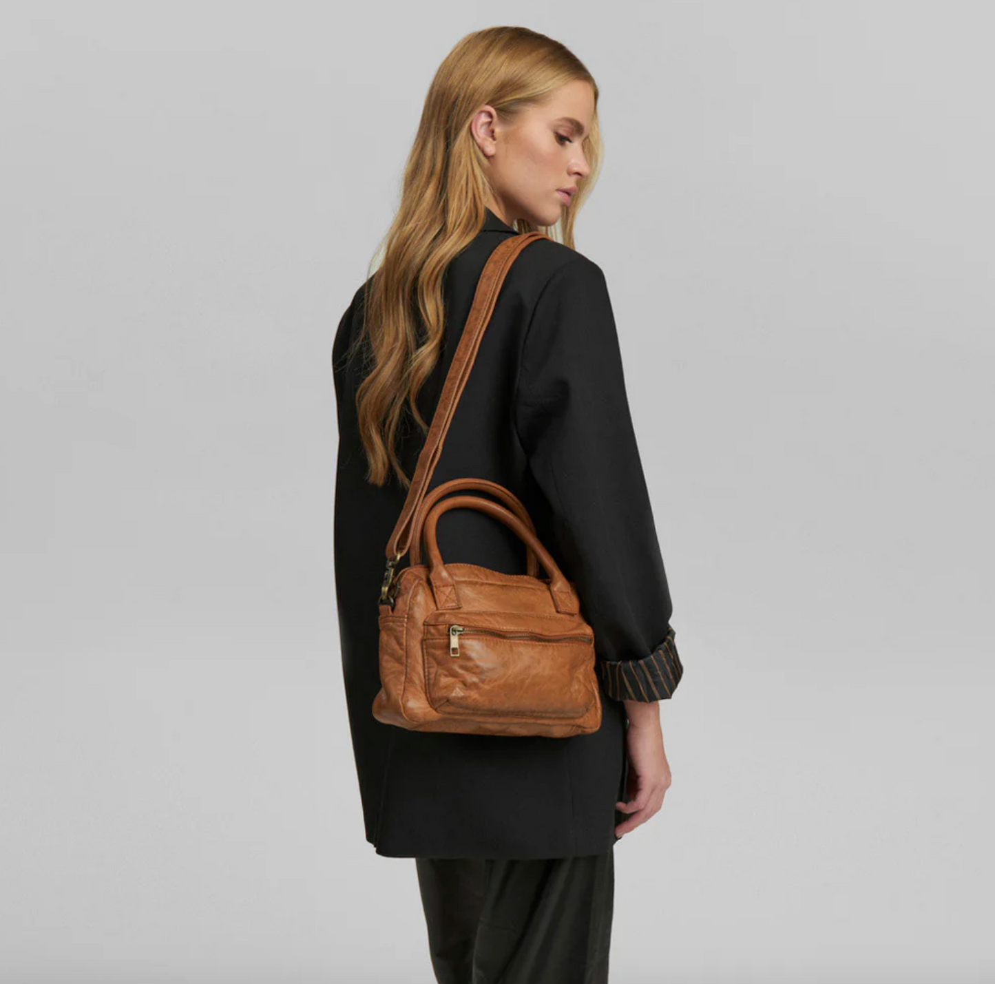Crossbody BINE - Cognac