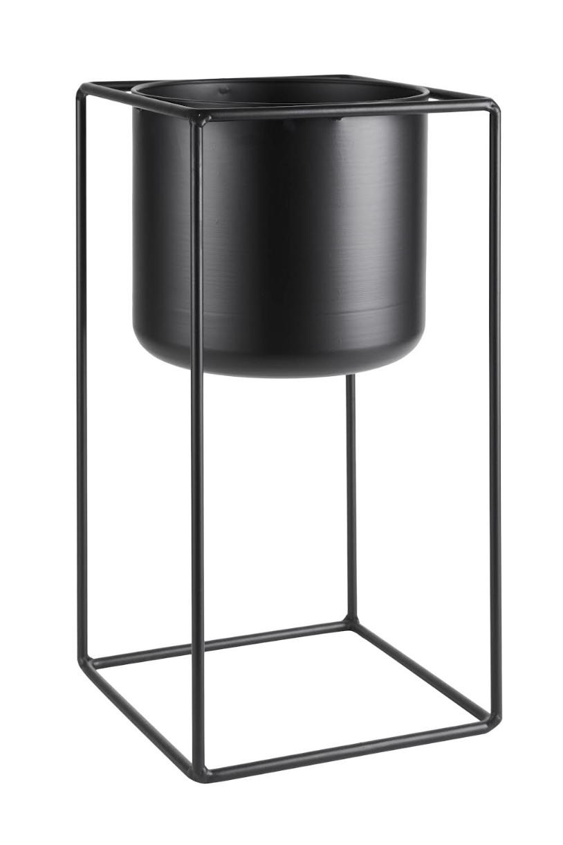 Stativ med kruka - Cube black