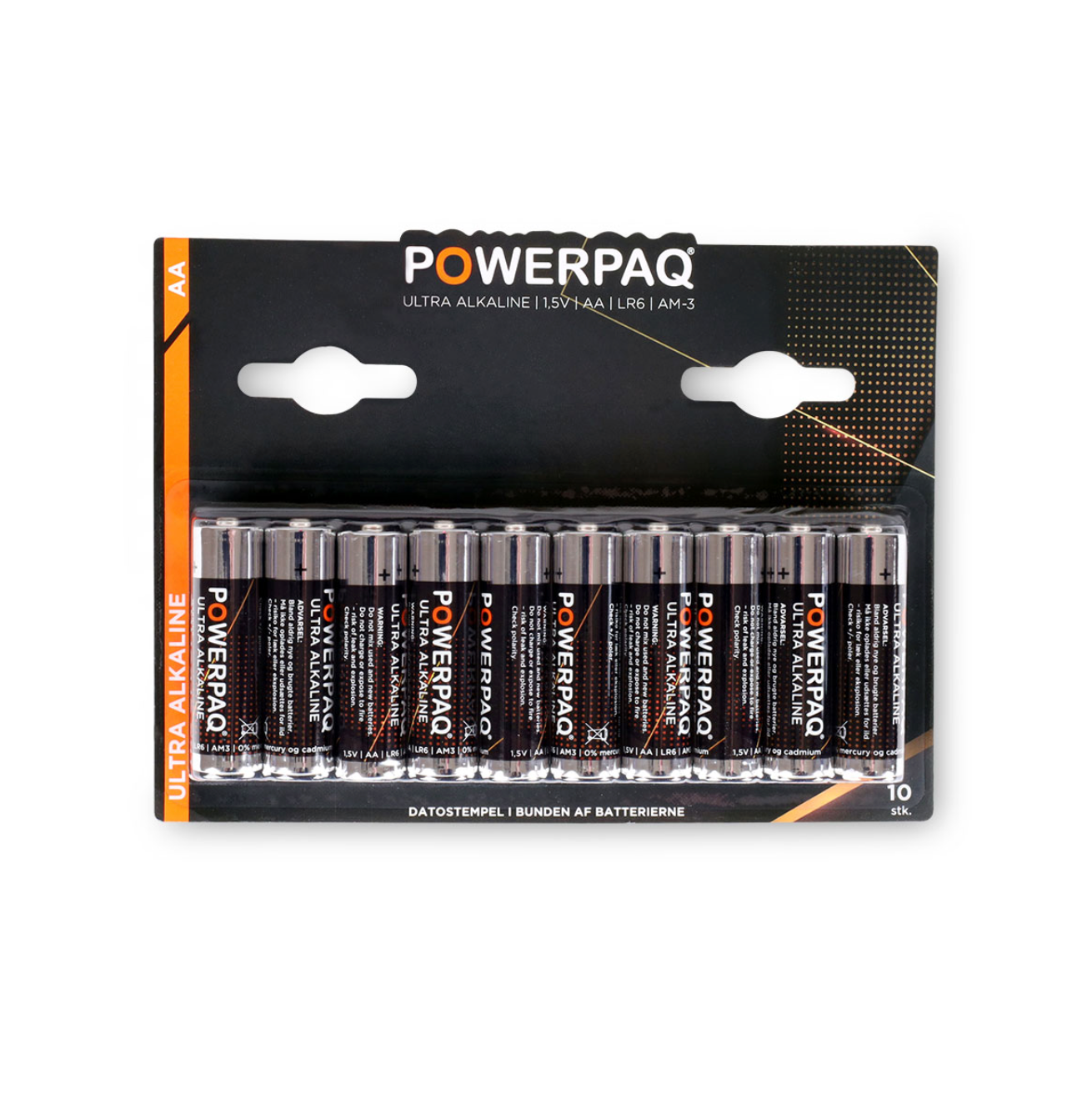 Batterier Powerpaq - AA paket med 10 st.