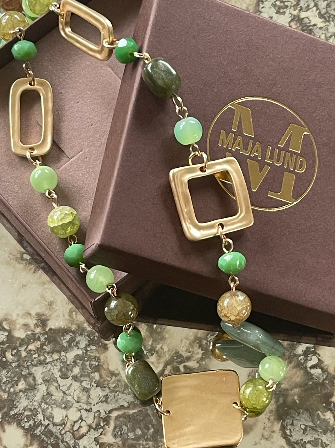 Halsband Juliette Smaragd