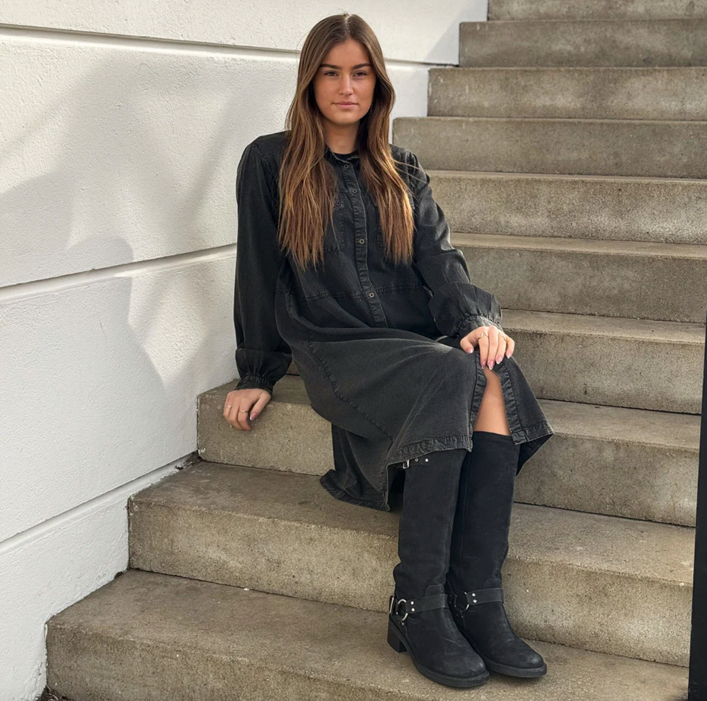 Klänning Victoria - Stengrå