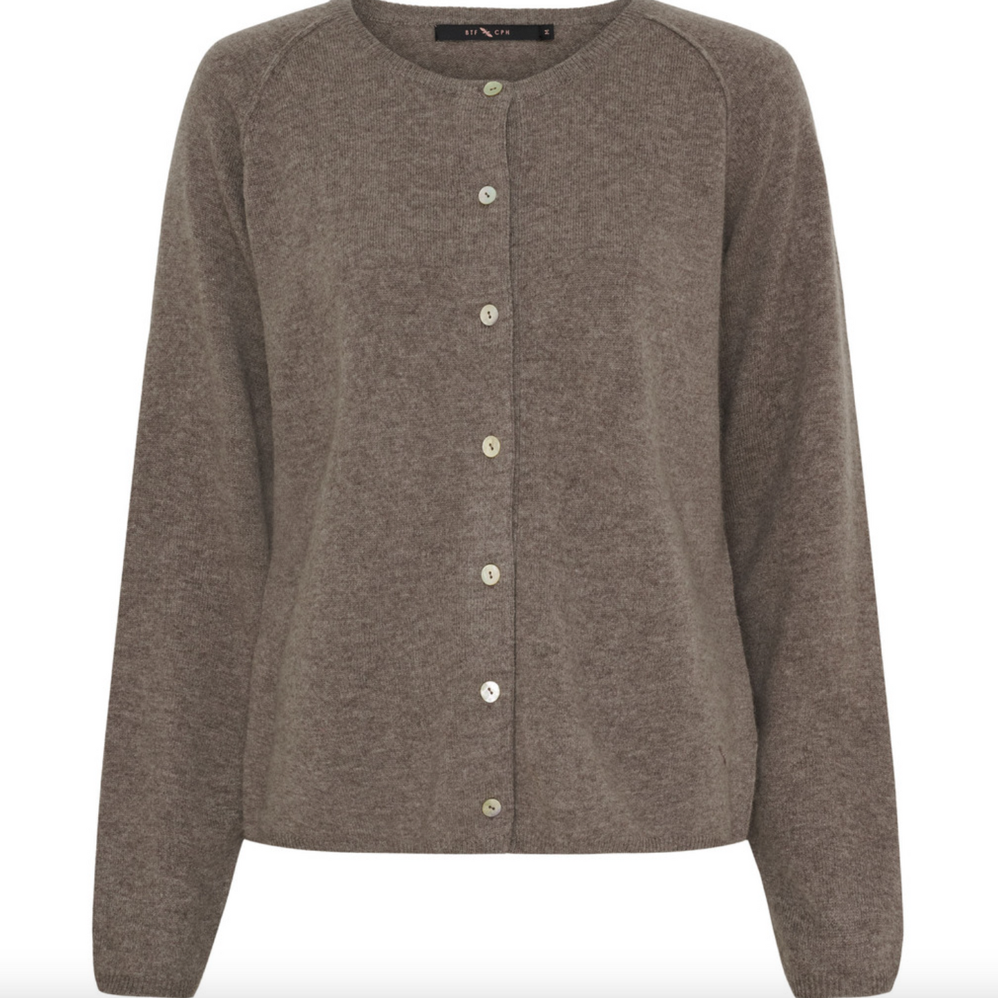 Cardigan Kashmir - Brun Melange