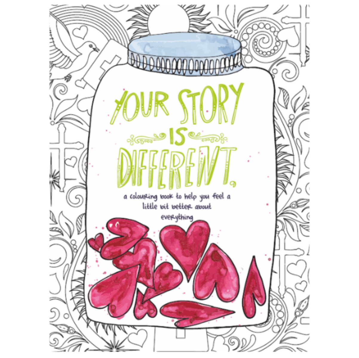 Målarbok för vuxna - Din berättelse är annorlunda