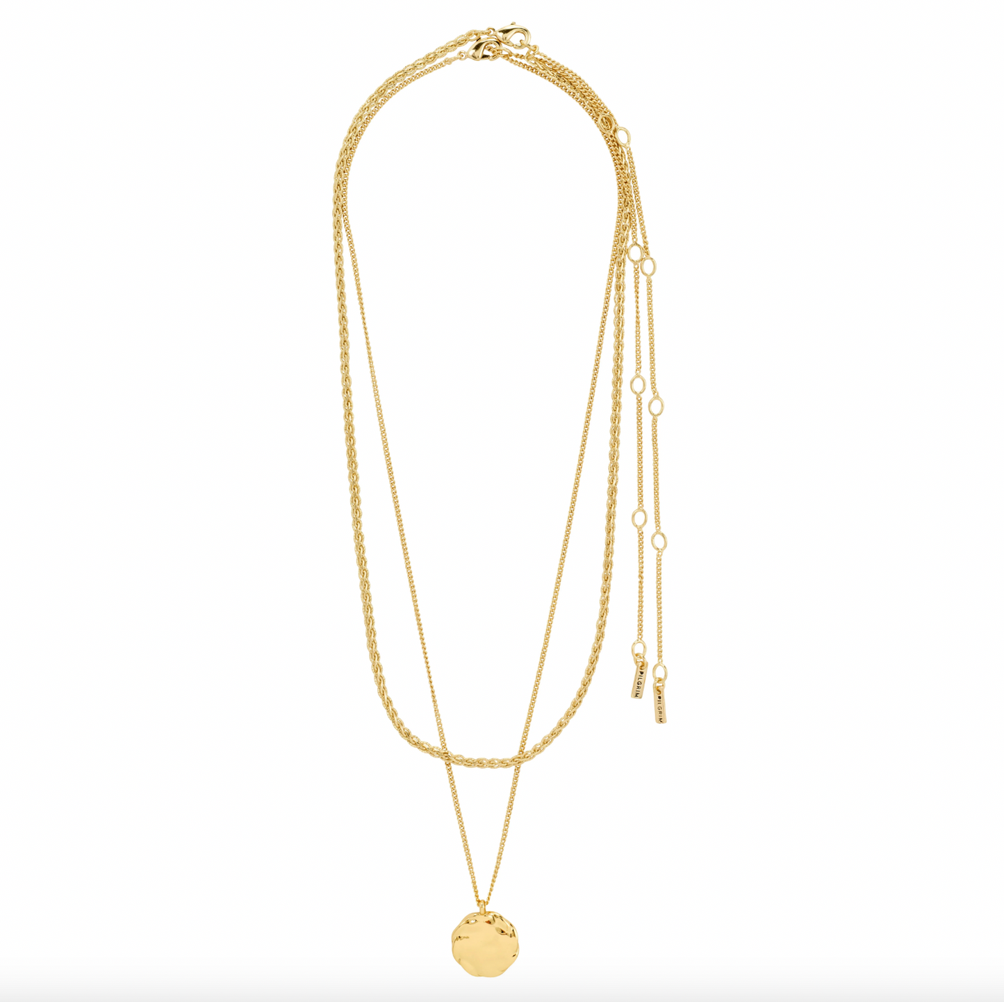 Halsband DECLAN 2-i-ett set - Förgyllt