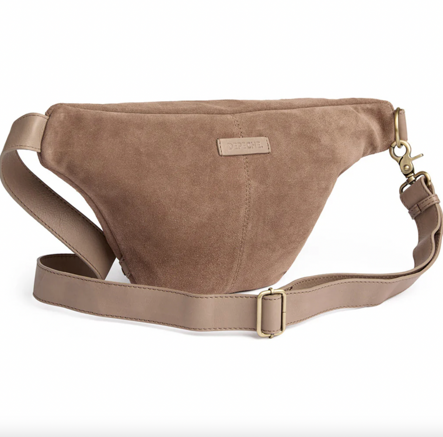 Vacker mockamidjeväska - Taupe