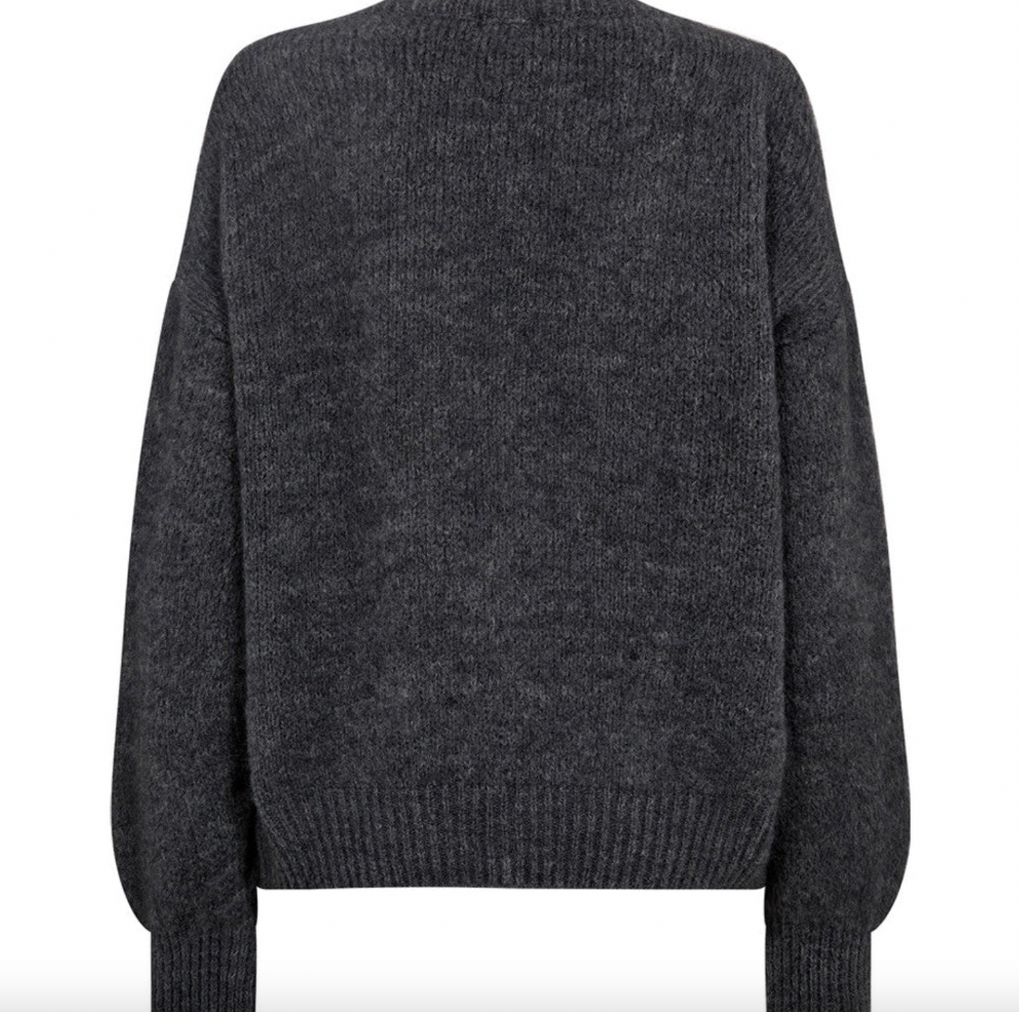 Alpaca-cardigan Depeche - Grey Melange