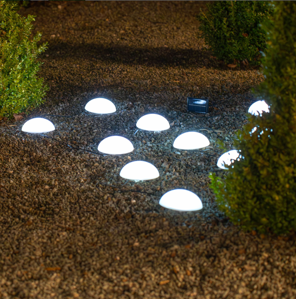 Solar Halvkula LED-lampa - 5-pack