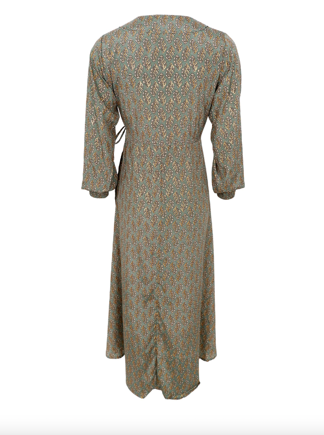 Klänning Luna wrap - Olive Mist