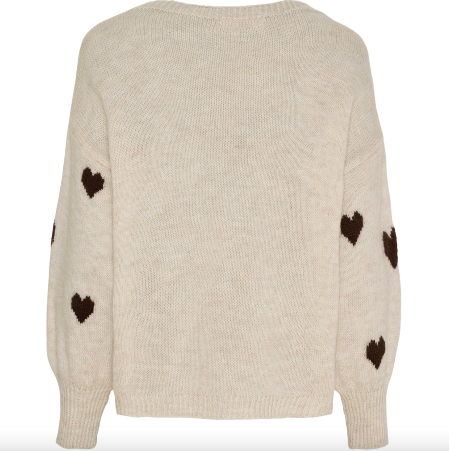 Stickad Clover Knit - Beige
