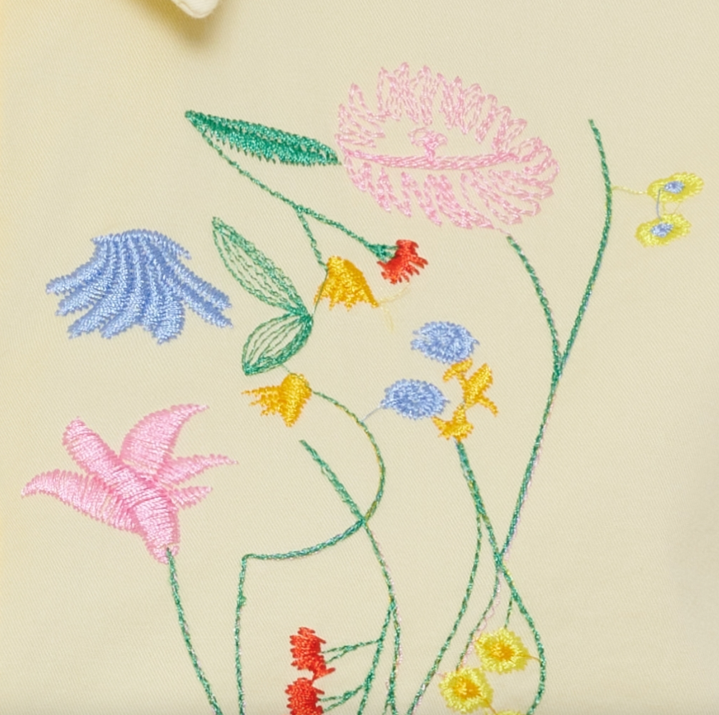 Jacka med broderi - yellow