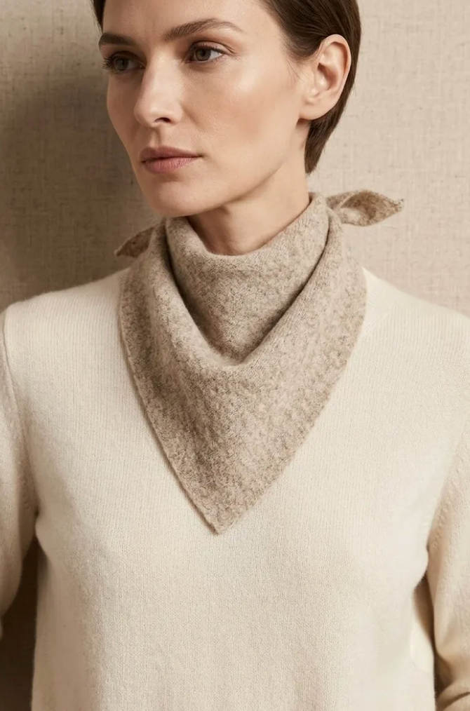 Sjal Taupe
