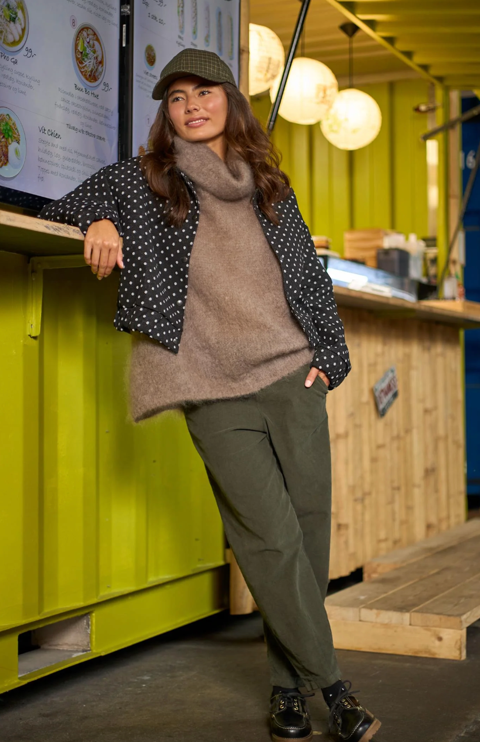 Väst BJOERK - Taupe – Mohair Mix