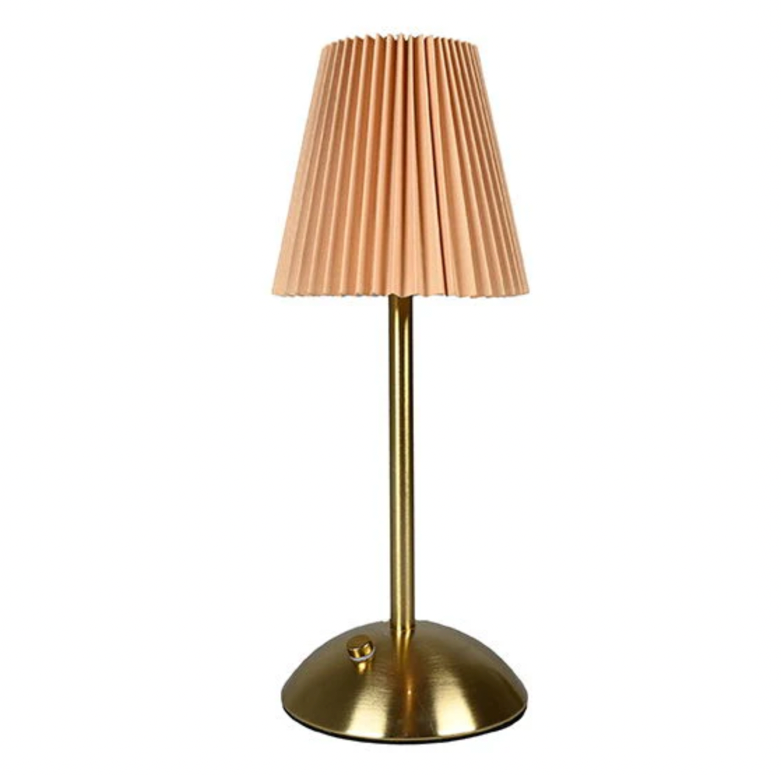 LED bordslampa Plisse´ beige - uppladdningsbar
