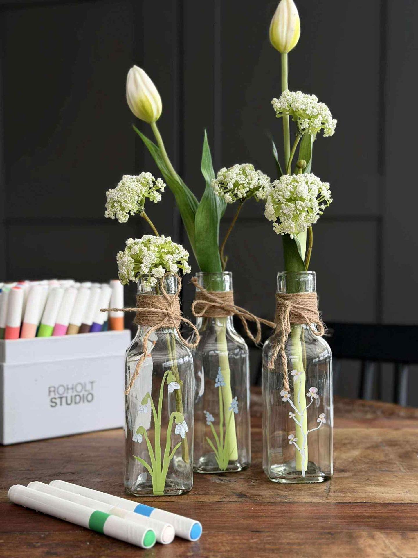 Flaska med snöre 16cm