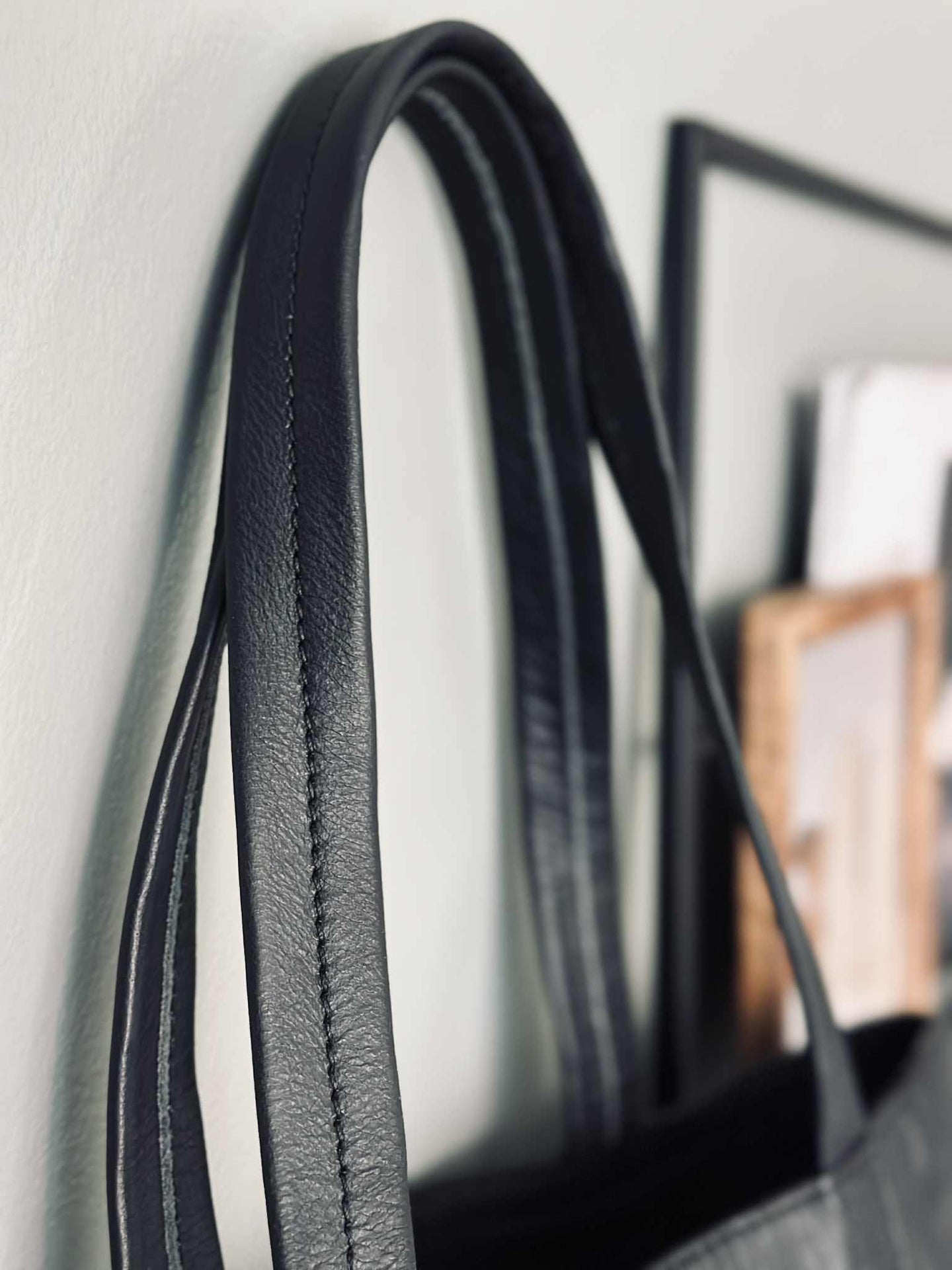 Shopper Anna - Svart läder