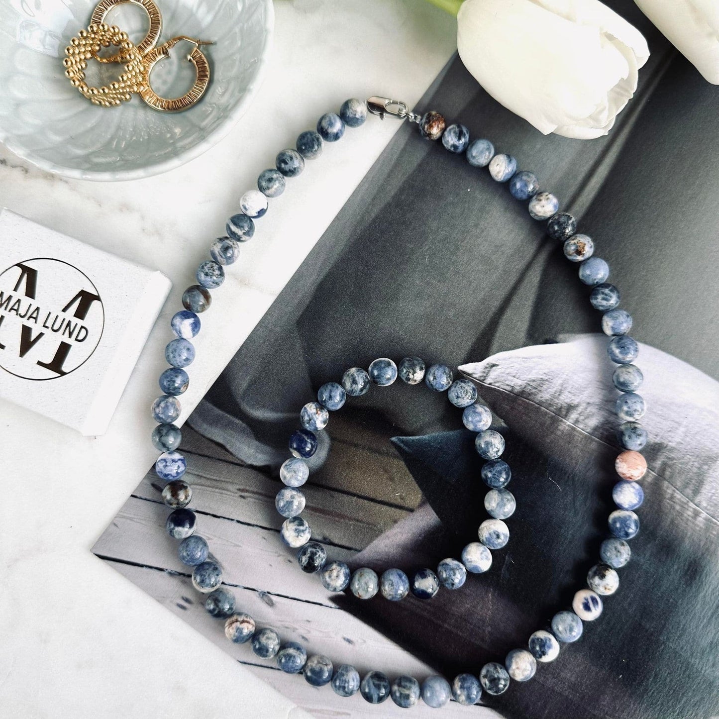 Armbånd Mary blue - VIAMAJA.DK