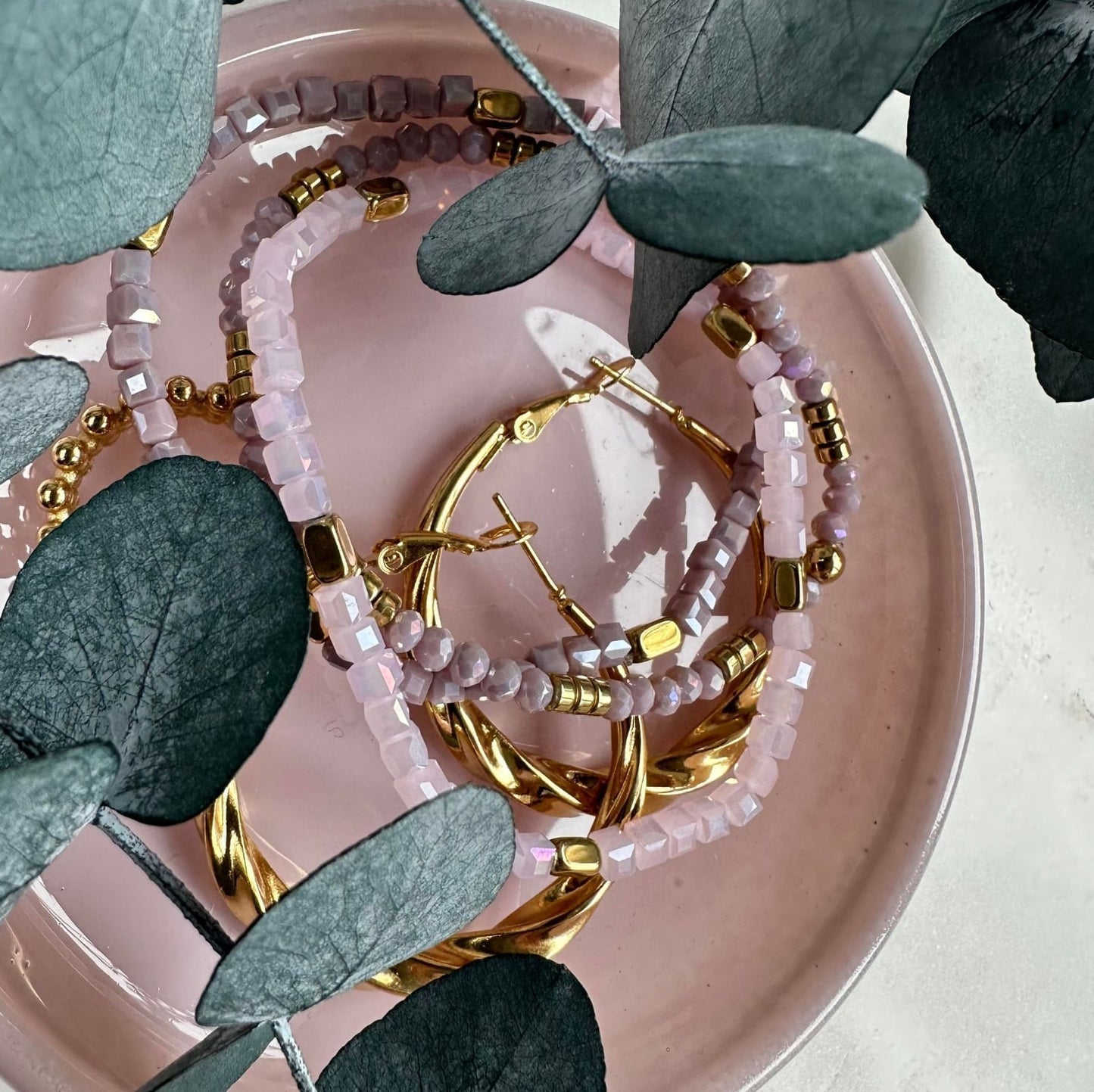 Armbånd Merle – Lavendel mix - VIAMAJA.DK