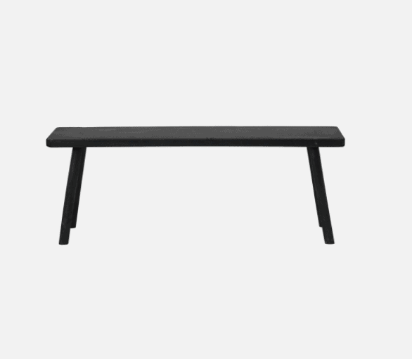 Bænk - Sort træ 120cm - VIAMAJA.DK