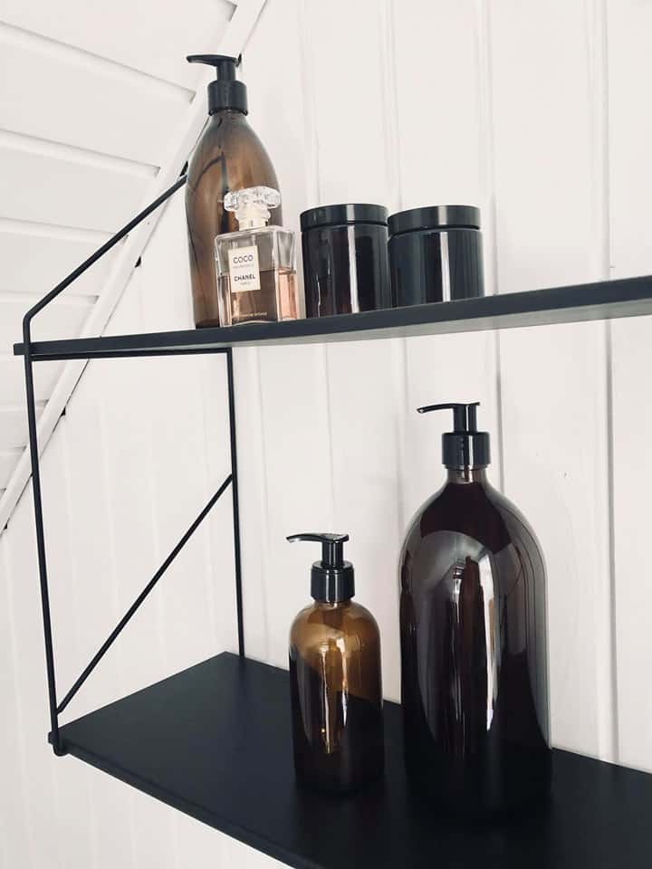 Bæredygtig glaskrukke i brunt genbrugsglas – 180ml - Fødevaregodkendt - VIAMAJA.DK