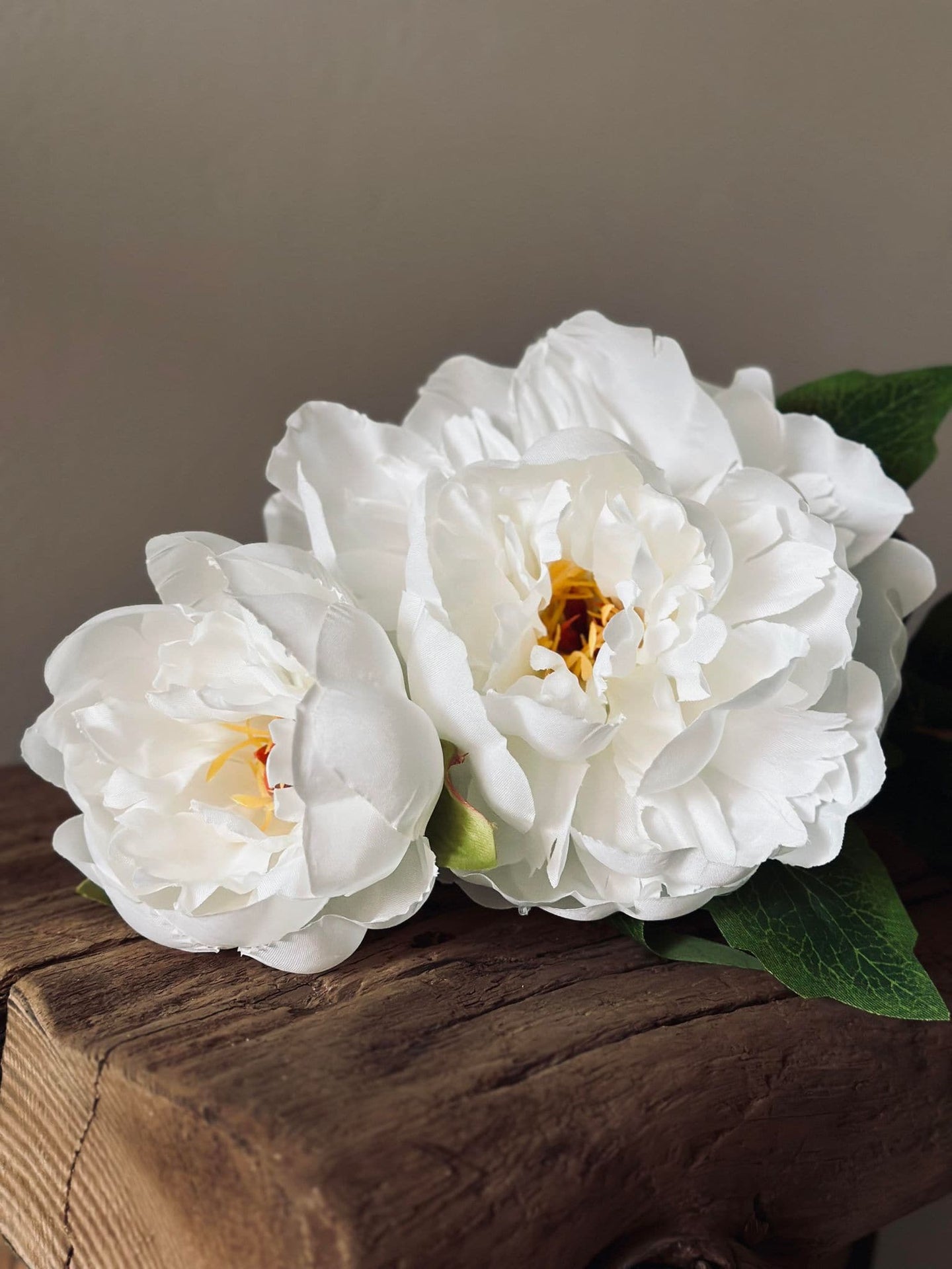 Blomst Pæon hvid - VIAMAJA.DK