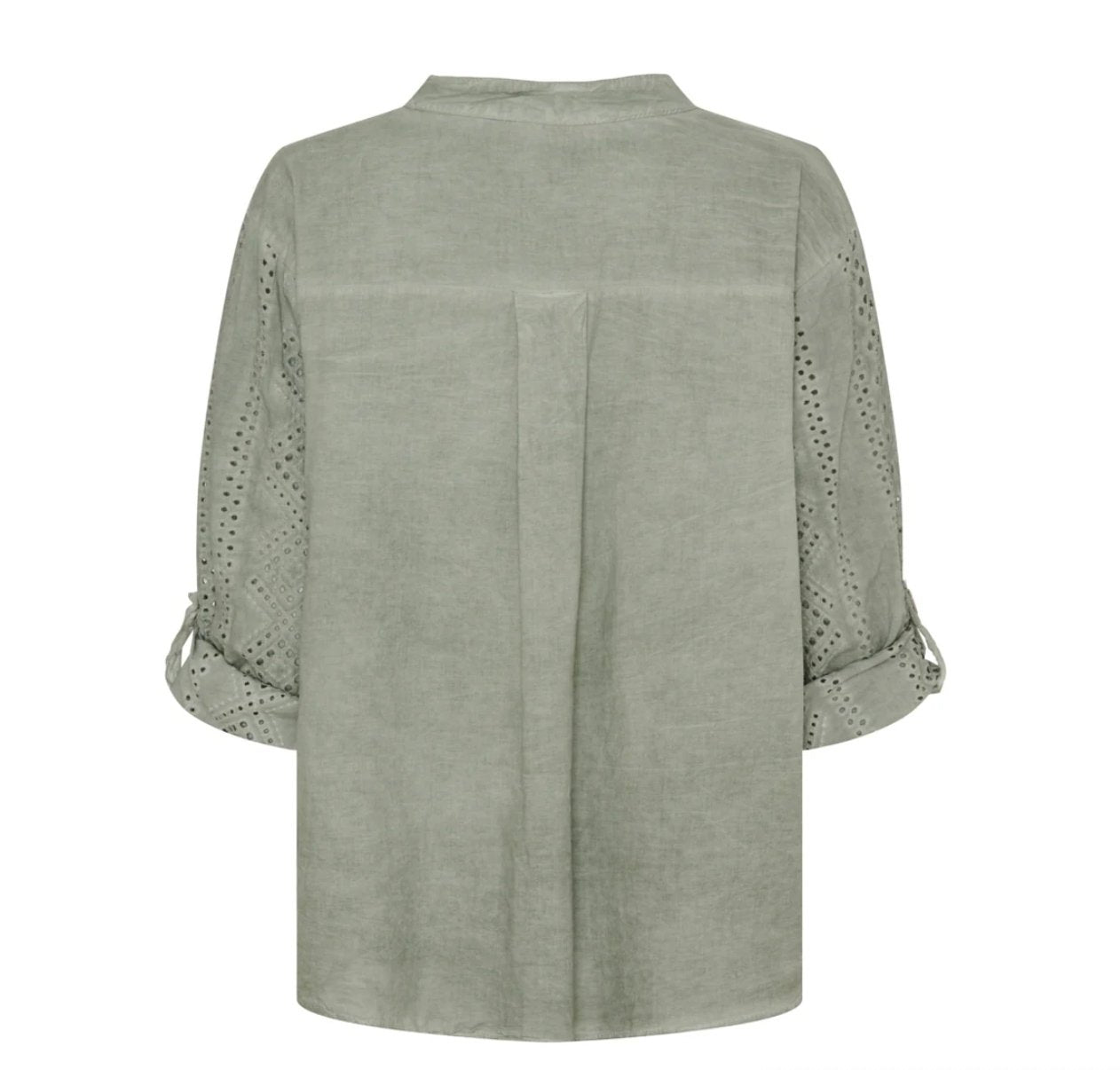 Bluse – Kaki Cold Wash - VIAMAJA.DK