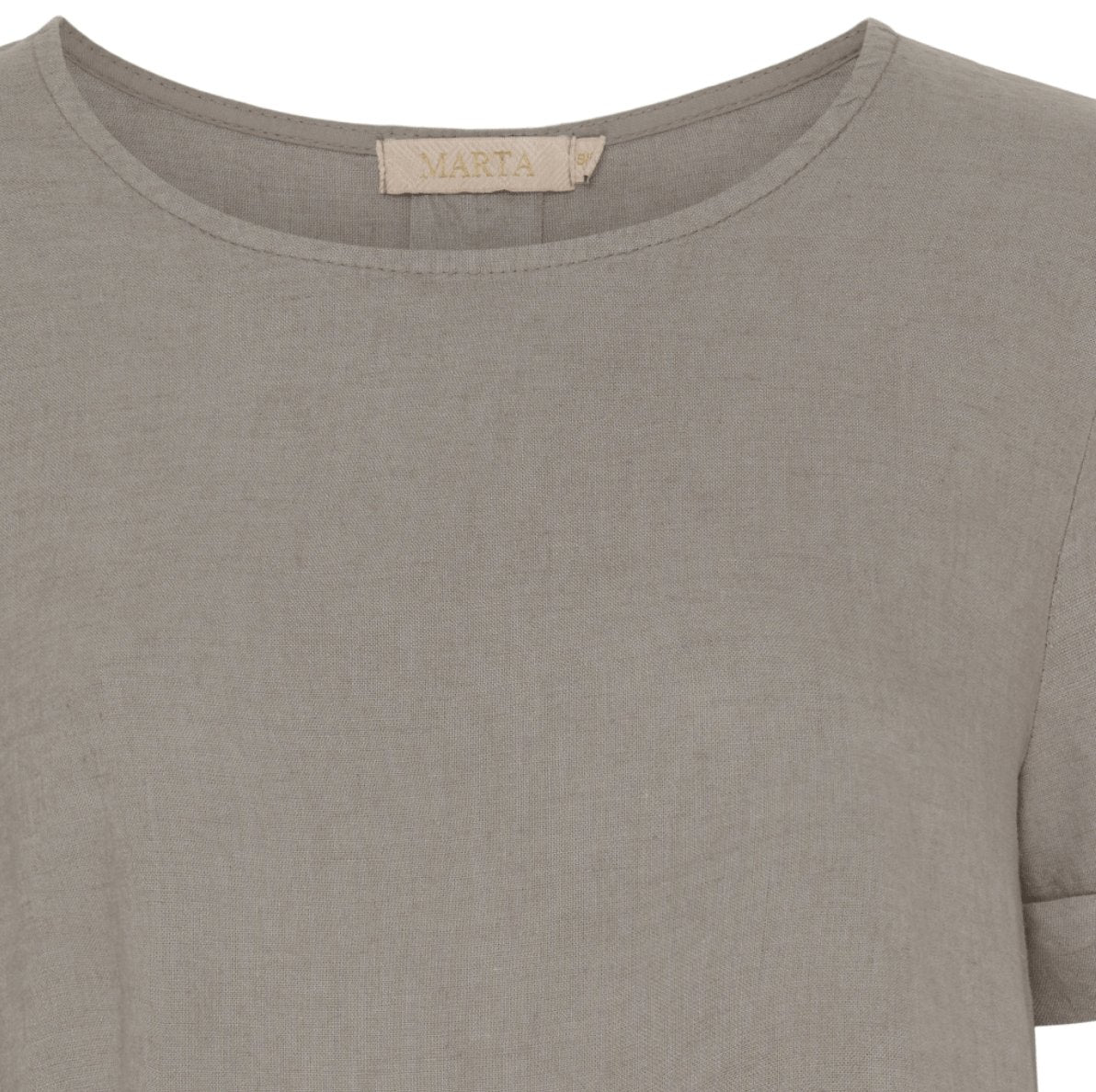 Bluse oversize hør – Fango / beige - VIAMAJA.DK