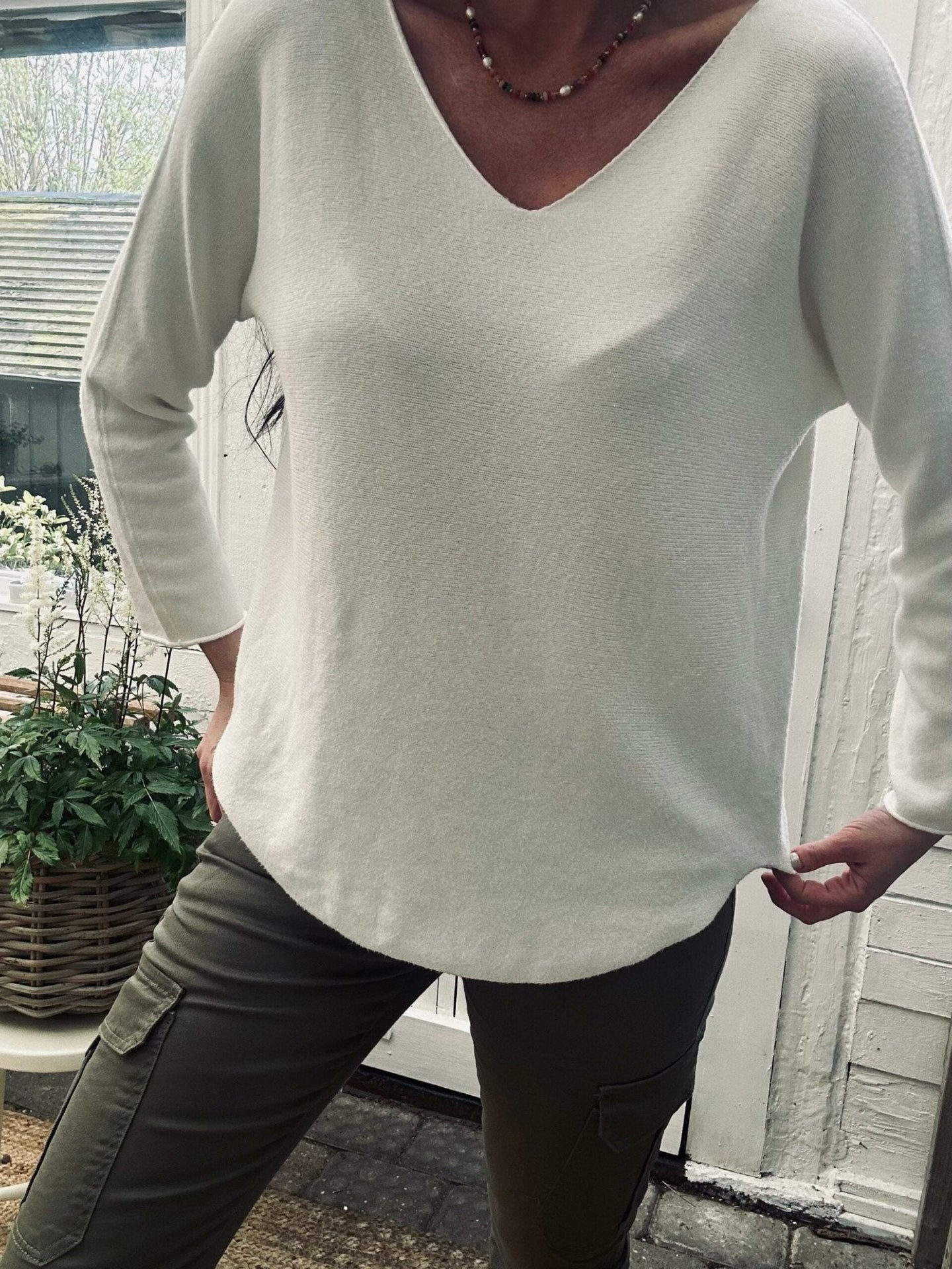 Bluse SOFT – White - VIAMAJA.DK