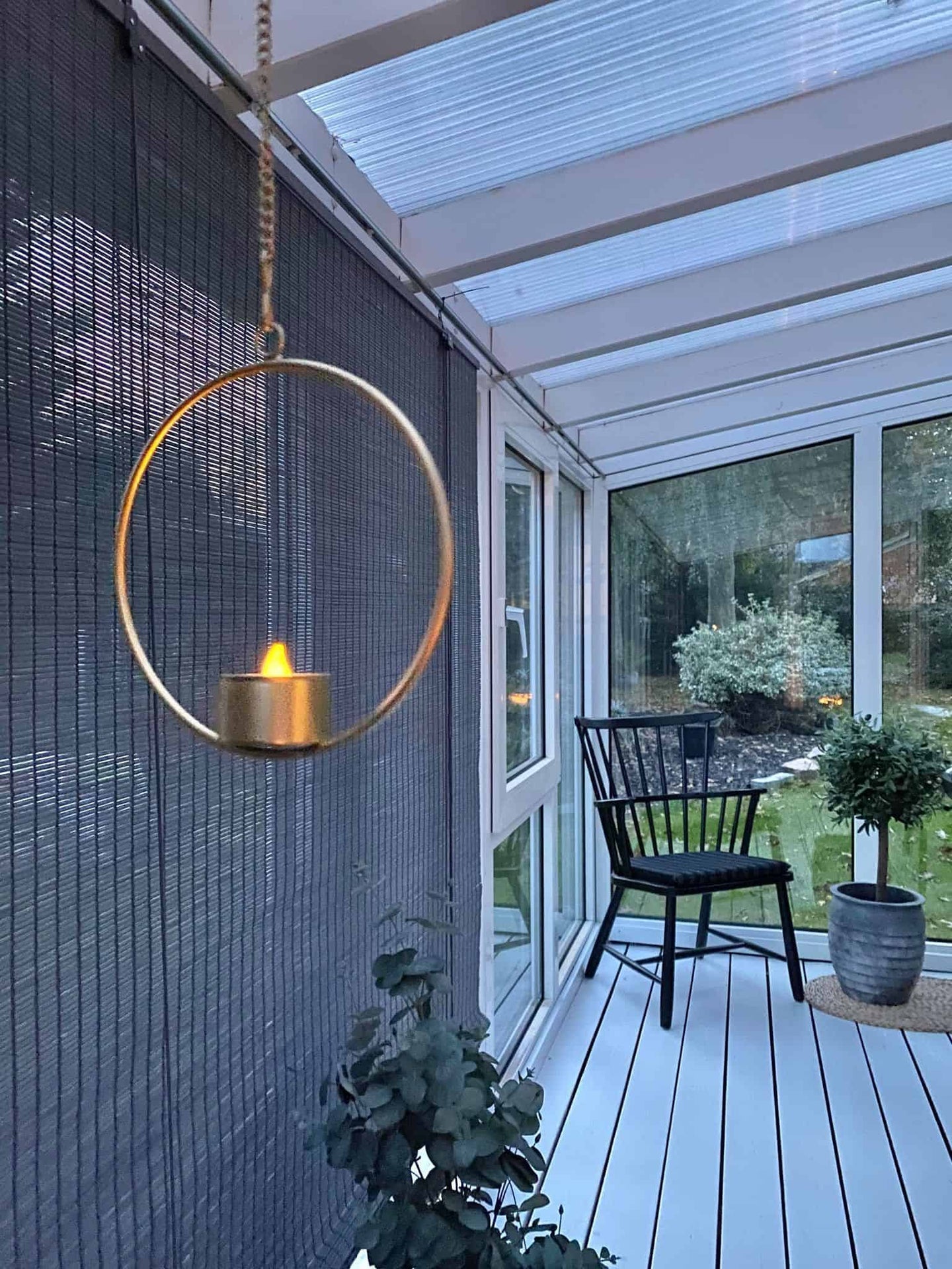 Cirkel ophæng til fyrfadslys – Guld – Ø20 - VIAMAJA