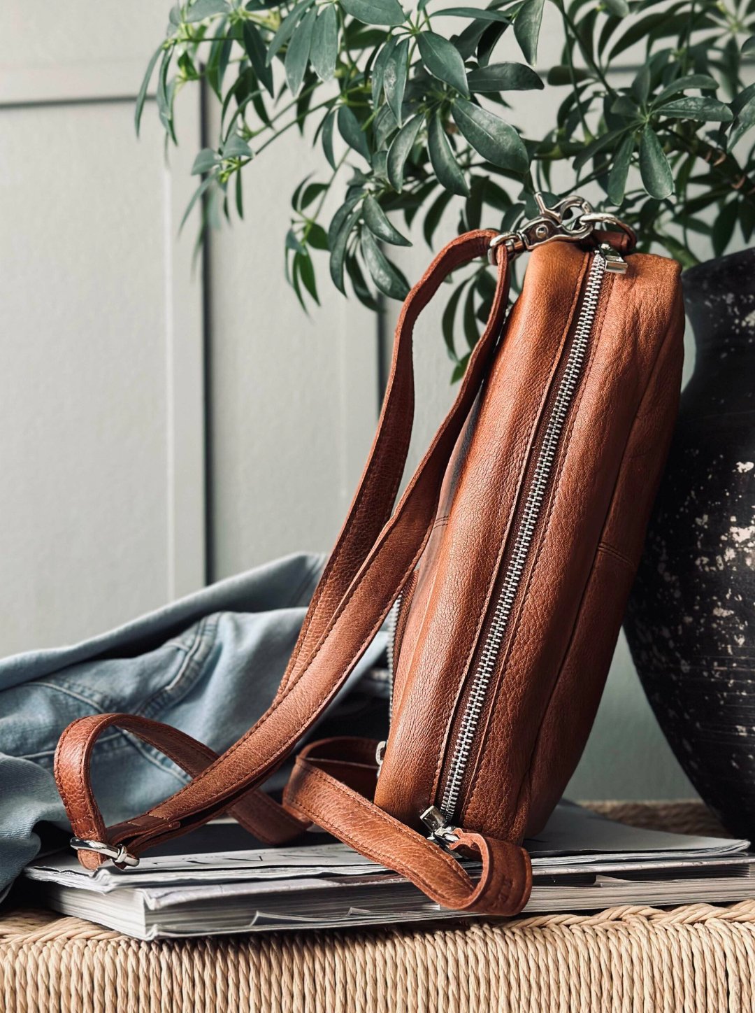 Crossbody Geneva Big – Walnut - VIAMAJA.DK