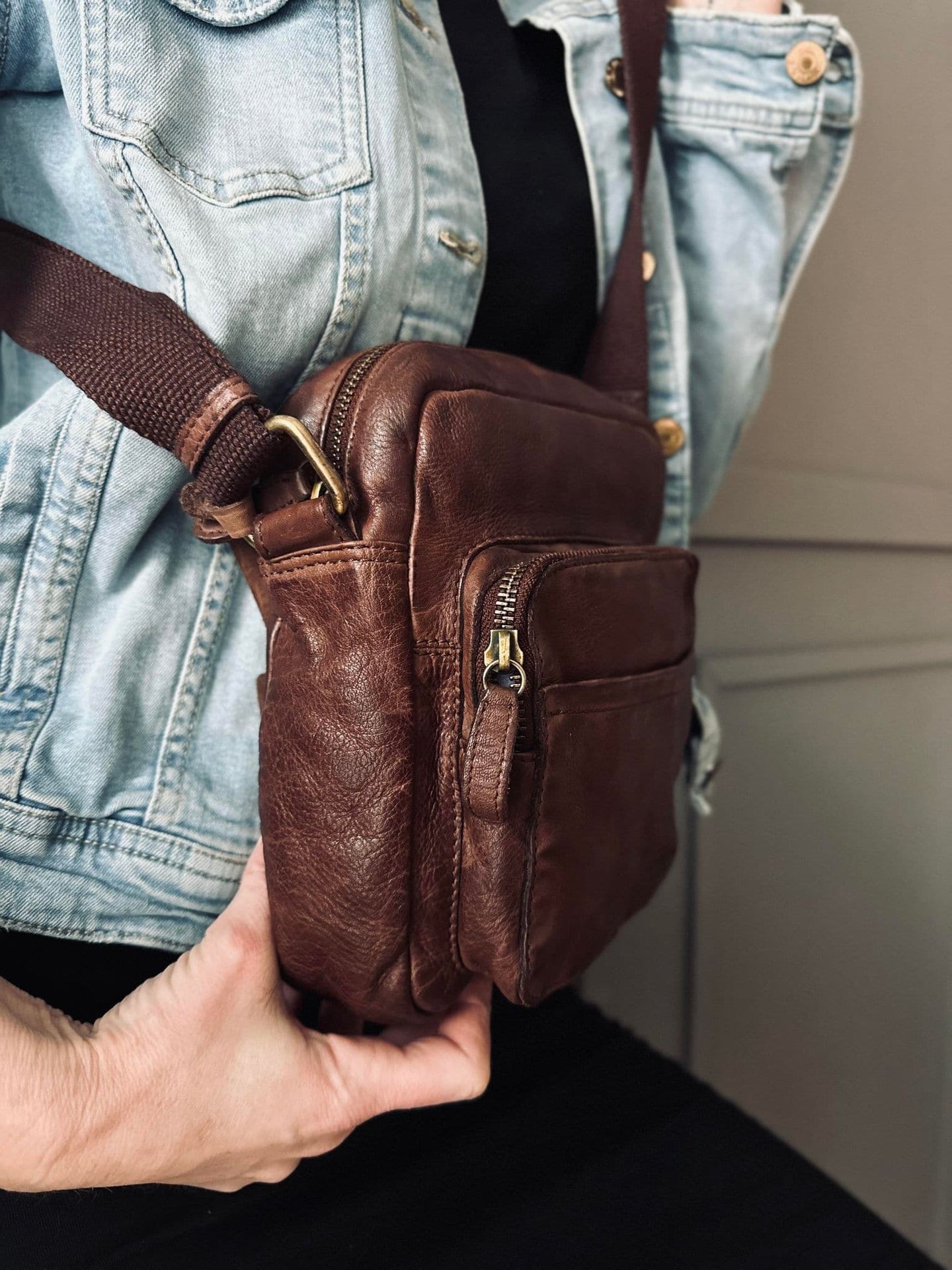 Crossbody Raw Boheme – Vintage brown - VIAMAJA.DK