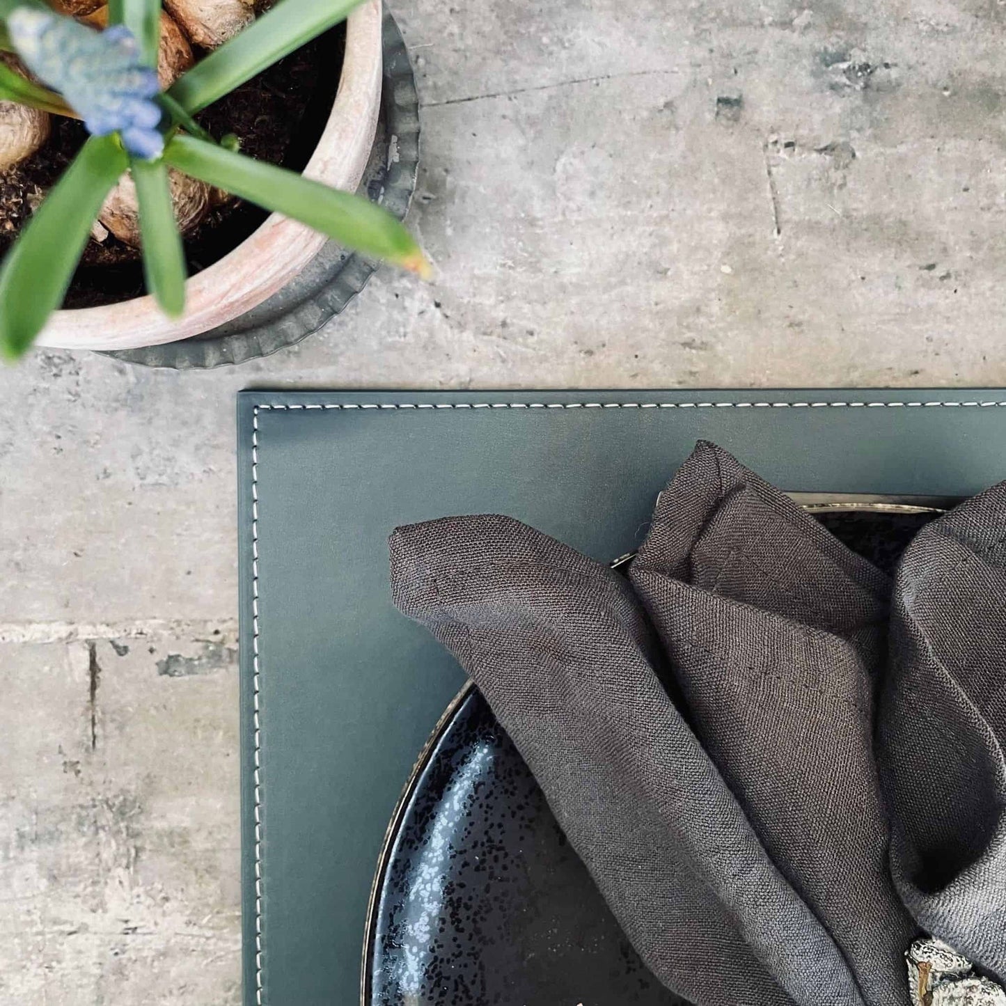 Dækkeserviet - 30x45 Blå - VIAMAJA.DK