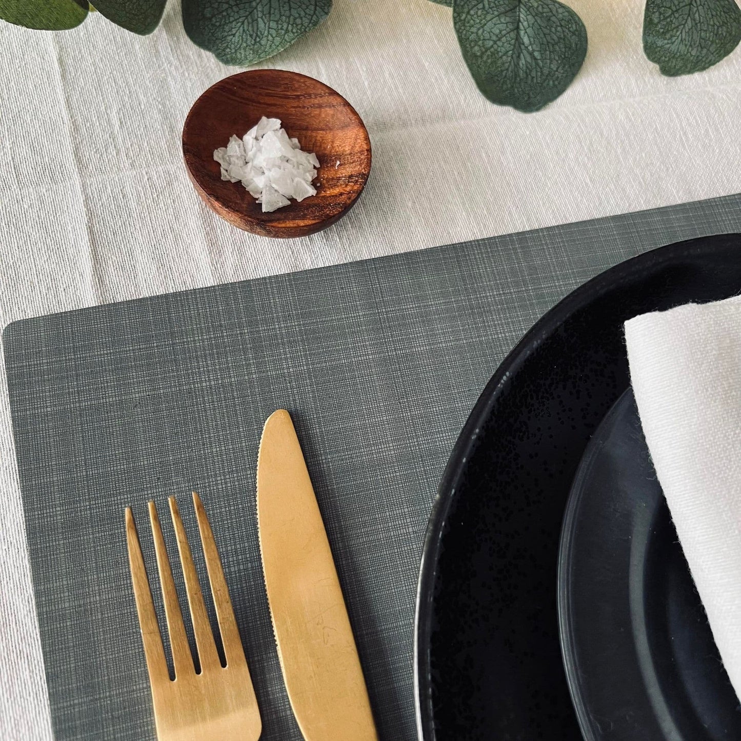 Dækkeserviet - VITA Grey - VIAMAJA.DK