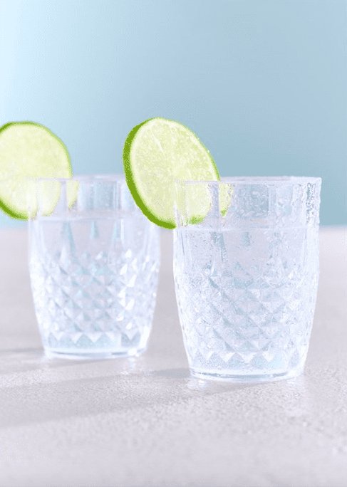 Drikkeglas i plast - Sæt af 2stk - VIAMAJA.DK