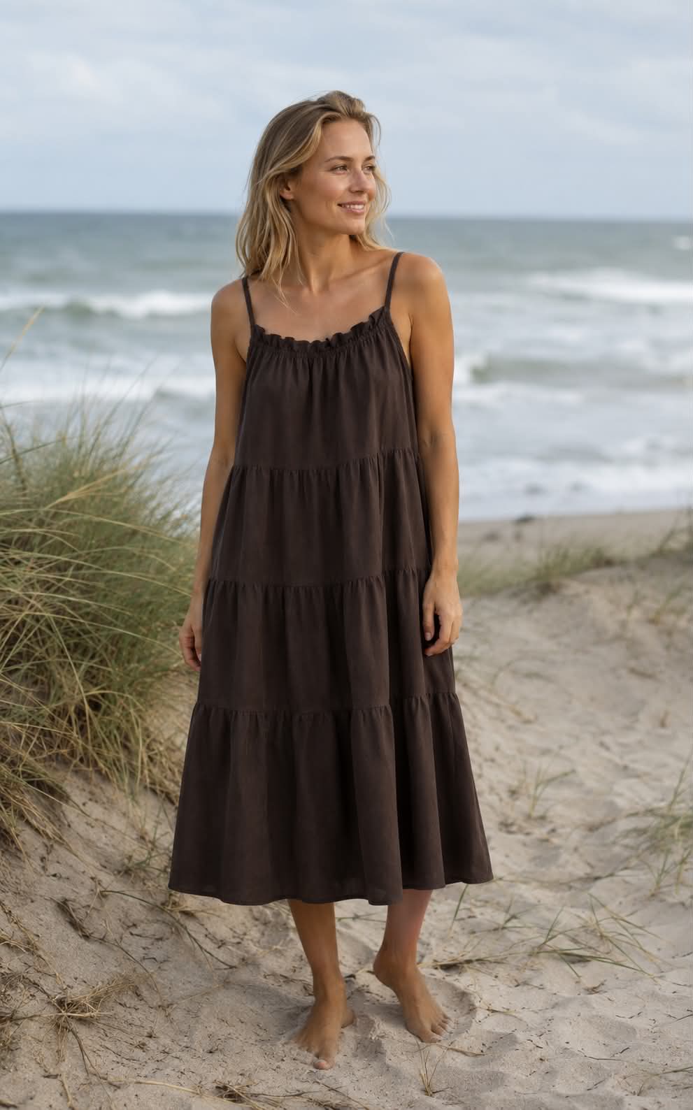Sommarklänning Velina moro brown