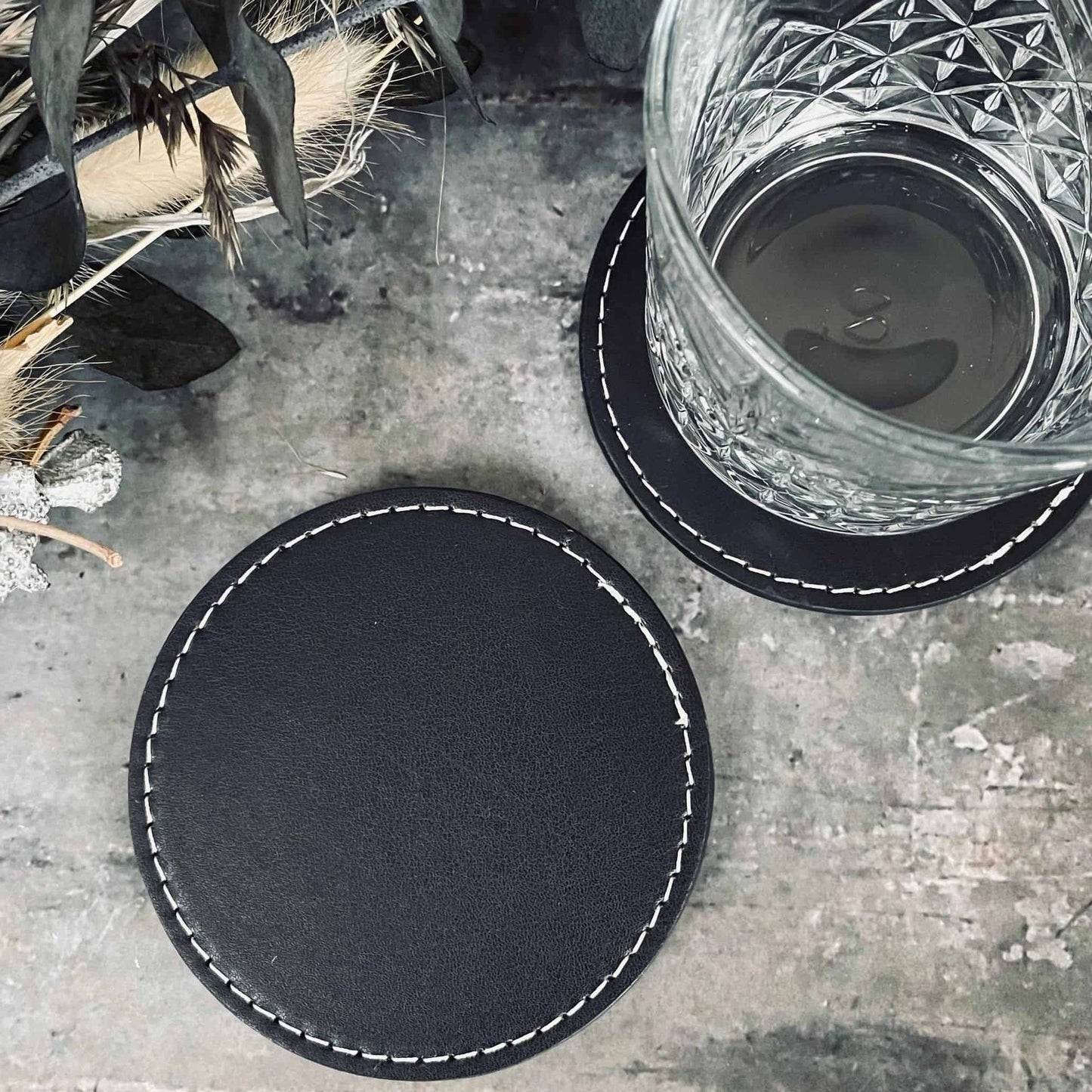 Glasbrikker – 4 stk Sort - VIAMAJA.DK