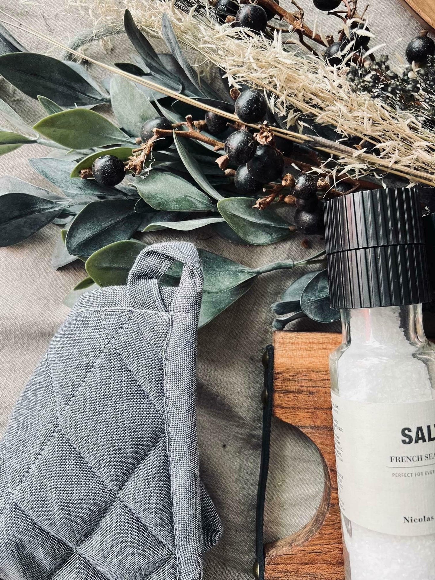 Grydelap - Blå quilt - VIAMAJA.DK