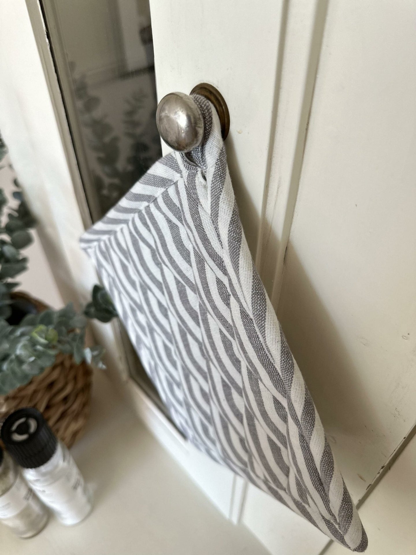 Grydelap - Grå strib quilt - VIAMAJA.DK