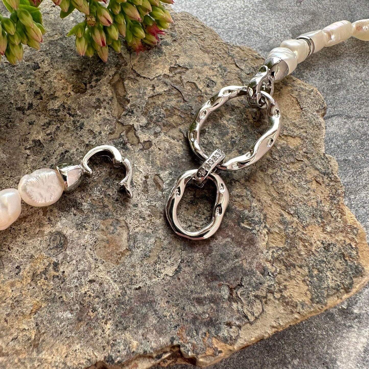 Halskæde Cindy m. Ferskvandsperler - VIAMAJA.DK