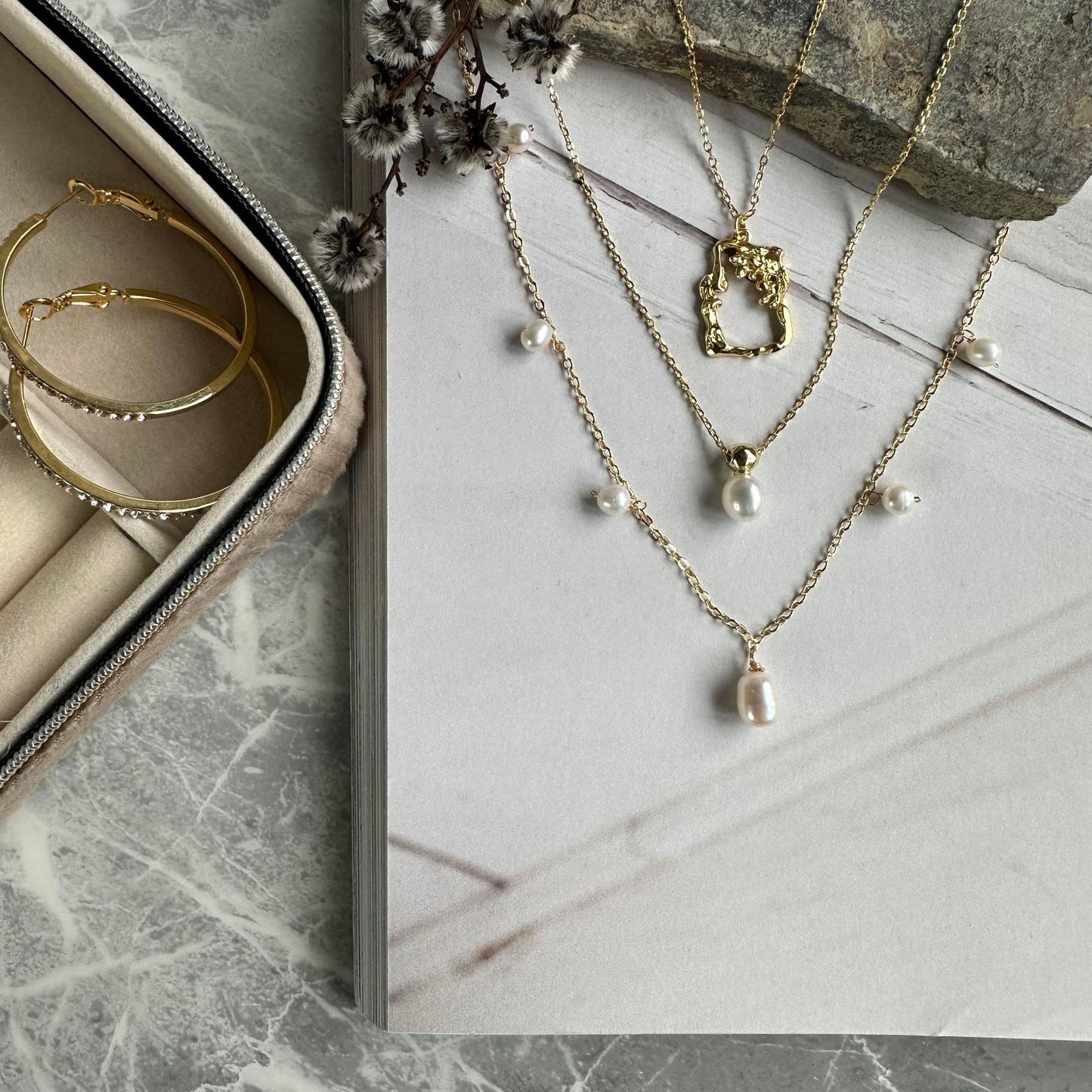Halskæde Joanna 18K forgyldt Sterling Silver - VIAMAJA.DK