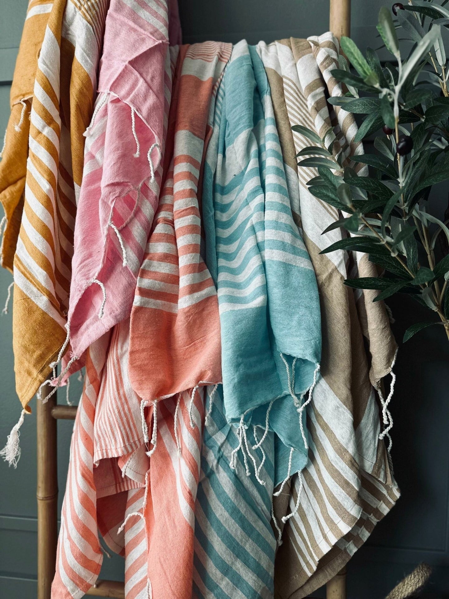 Hammam håndklæde – Gul - VIAMAJA.DK