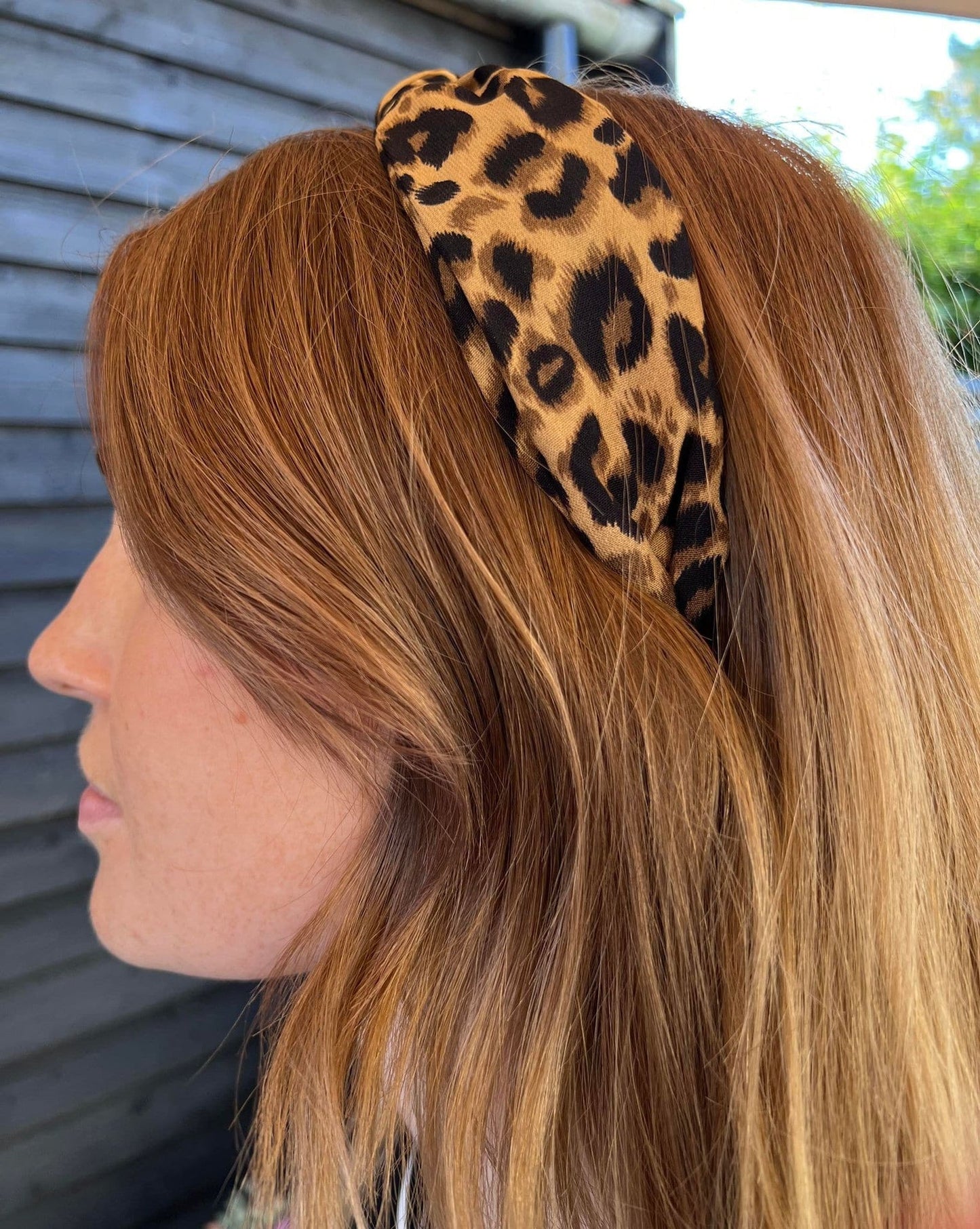 Hårbøjle Deluxe - Leo Cognac - VIAMAJA.DK