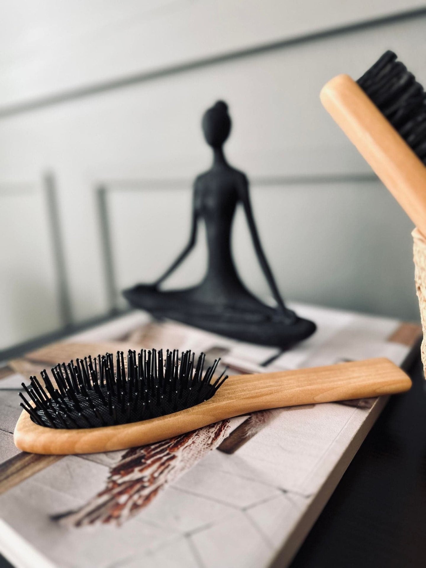 Hårbørste sæt - Bambus 3 stk - VIAMAJA.DK